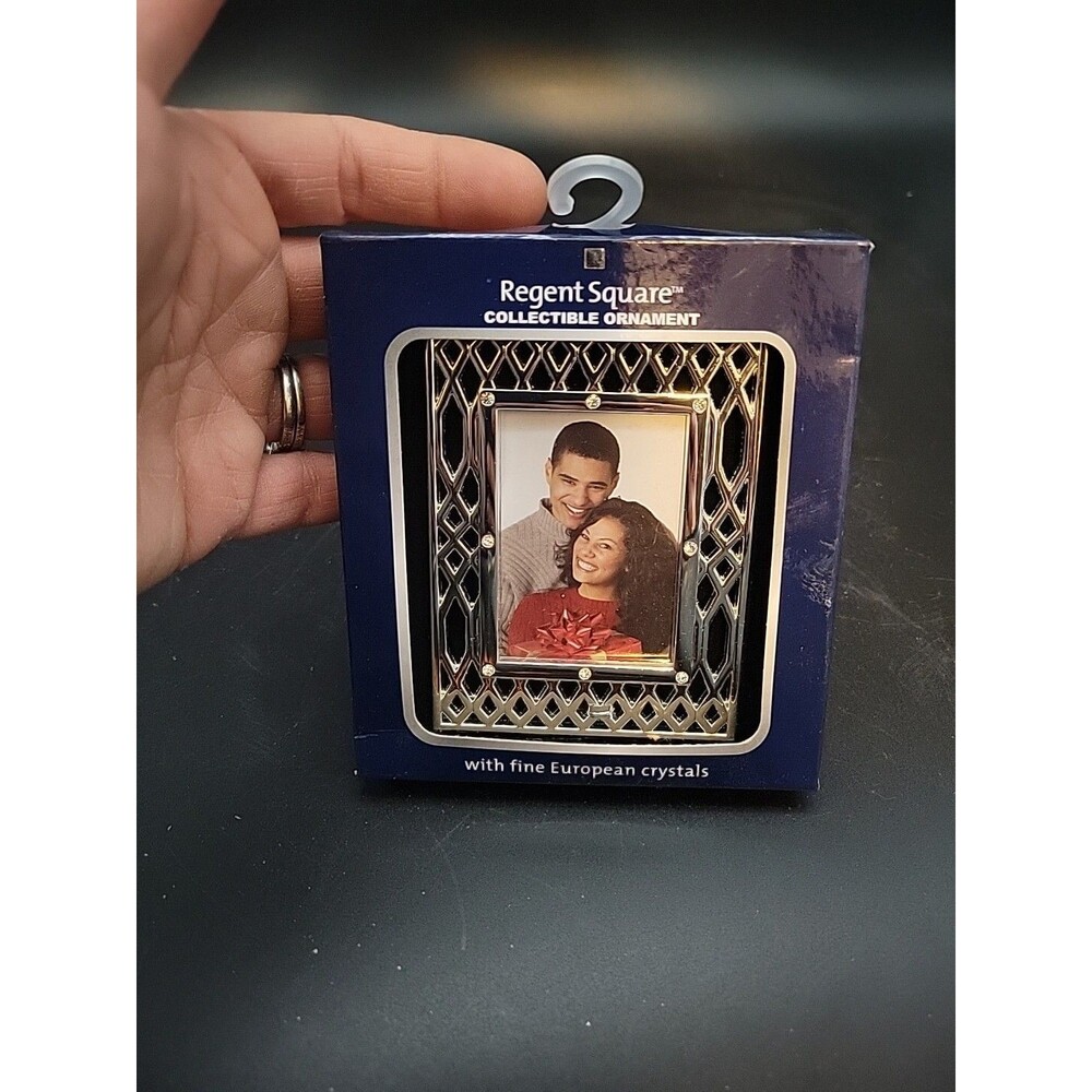 Regent Square Collectible Photo Frame Ornament 2020 Fine European Crystals Gift